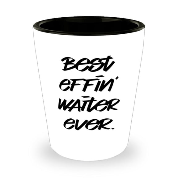 Perfect Waiter Shot Glass, Best Effin' Waiter Ever., Gifts For Coworkers, Presen