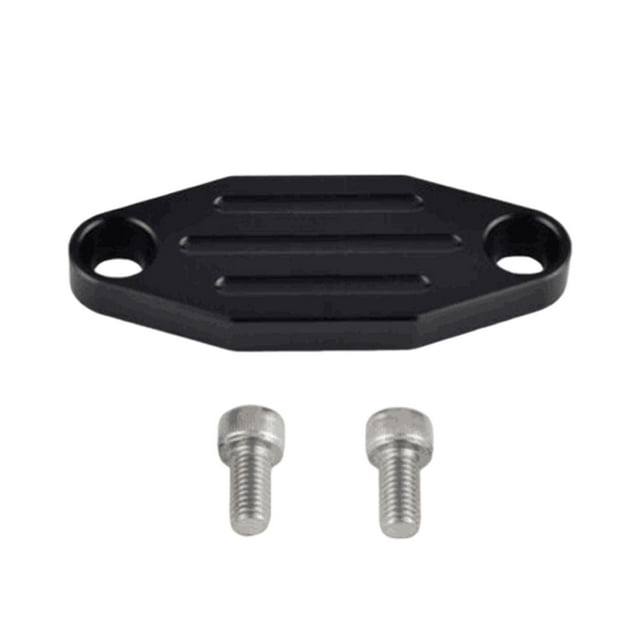 Block Off Plate Reemplaza Piezas de Repuesto Pernos Accesorios Aptos para 250 350 .3 1977-1978 Negro
