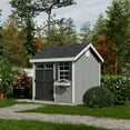 thumbnail image 2 of Little Cottage Co. 8x8 Colonial Pinehurst Shed with Operable Window, Outdoor Wood Storage Do-It-Yourself Precut Kit, 2 of 13