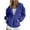 Blue, variant on ShiShine Womens Zip Up Hoodies Oversized Sweatshirts Long Sleeve Fall Fashion Casual Jackets 2025 Winter