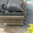 thumbnail image 4 of Greemotion Bahia Tobago Solid Teak Wood Outdoor Modular Daybed in Brown/Natural, 4 of 5