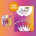 thumbnail image 3 of Soleil Smooth Colors Women'S Disposable Razors With Aloe Vera And Vitamin E Lubricating Strip For Enhanced Glide, With 3 Blades, 14 Count, 3 of 4