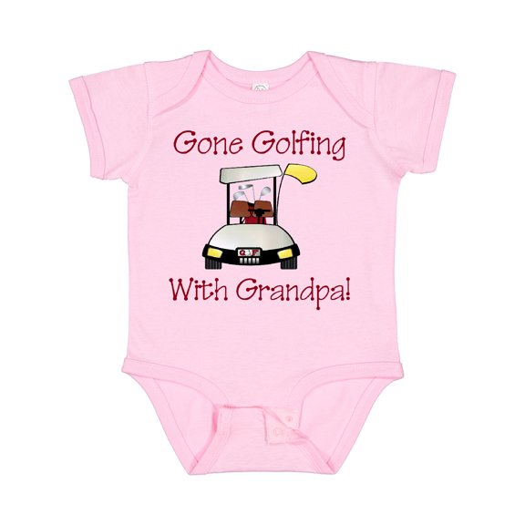Inktastic Gone Golfing with Grandpa Boys Baby Bodysuit