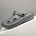 thumbnail image 6 of Men Slipper Slides Sandals Casual Soft Fashion Closed Toe Slide Slippers For Summer Indoor Outdoor Comfortable Beach Sandals Grey CN:43/US:9, 6 of 8