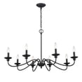 thumbnail image 2 of Millennium Lighting Inc Millennium Lighting Delvona 8-Light Chandelier in Modern Gold or Matte Black Matte-Black, 2 of 10