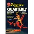 thumbnail image 2 of Retrosci-fi 13x18 White Modern Wood Framed Museum Art Print Titled - Science Fiction Quarterly: Attack from Atop Rocket Man, 2 of 4