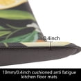 thumbnail image 4 of Lemon Kitchen Rugs Mats Set 2 Pieces Anti Fatigue Cushioned Kitchen Floor Runner Rug Set Wipe Clean Non Slip Waterproof Standing Mat for Kitchen Office Laundry Room, 17"x27.5"+17"x47",Black, 4 of 6