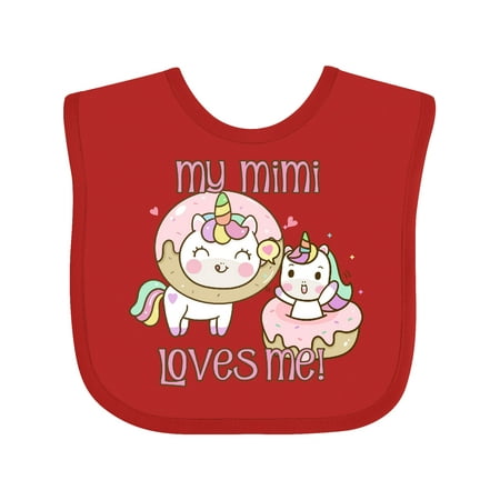 

Inktastic My Mimi Loves Me Gift Baby Boy or Baby Girl Bib