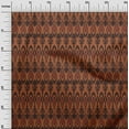 thumbnail image 2 of oneOone Organic Cotton Poplin Twill Fabric Ogee Ikat Print Sewing Fabric BTY 42 Inch Wide, 2 of 4