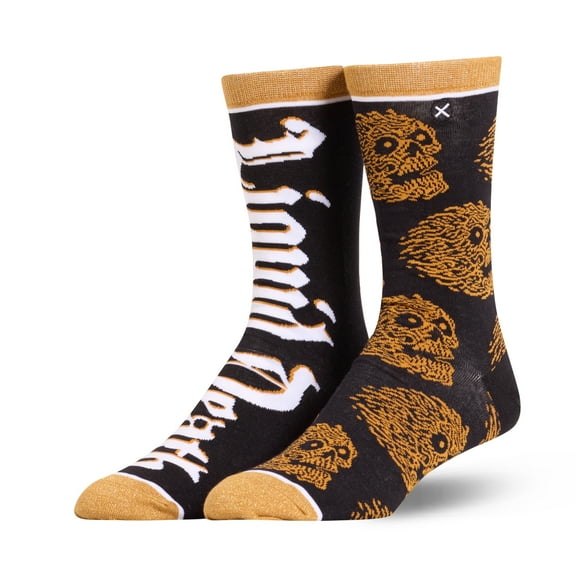 Cool Socks – Liquid Death Split Crew Socks – Size Large for Men & Women – Tallboy Skull-Can Graphic