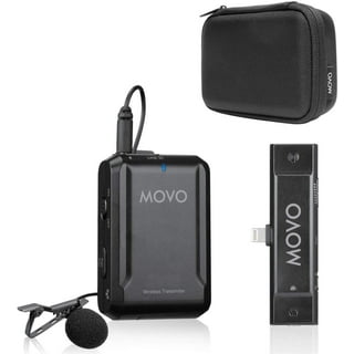 Movo LV1-USB Lavalier Microphone for Computer, Lapel Microphone for iPhone  and Android Smartphones, Lav Mic, Clip on Microphone for 3.5mm, USB