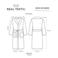 thumbnail image 4 of Bata de Baño Mujer y Hombre - Suave, Absorbente y de Secado Rápido - Albornoz Unisex y Unitalla ideal como Toalla de Baño, para Spa, Natación y Descanso (Beige), 4 of 7