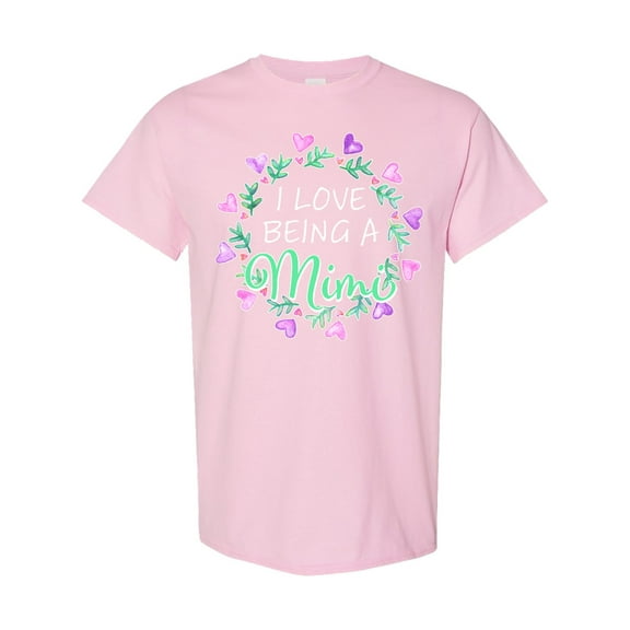 Inktastic I Love Being a Mimi Circle of Hearts T-Shirt