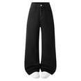 thumbnail image 6 of GXWEA Kids Jeans Girls Jeans Size 12 Jeans For Girls Baggy Wide Leg Cute High Elastic Waisted Denim Pants Y2K Boyfriend Skater Streetwear, 6 of 9