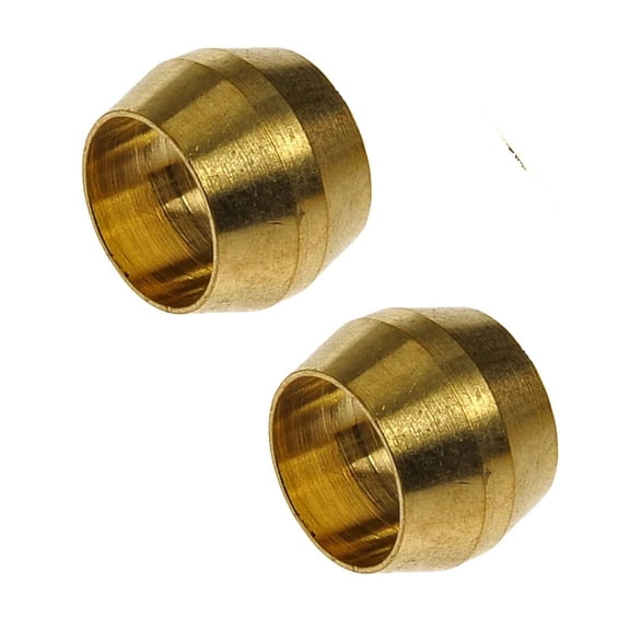 KarParts360 Compression Fittings | Brass | Compression Compatible Fitting Connection Type | 1/4 Inches Compatible Tube Outer Diameter | 0.21 Inches Overall Length