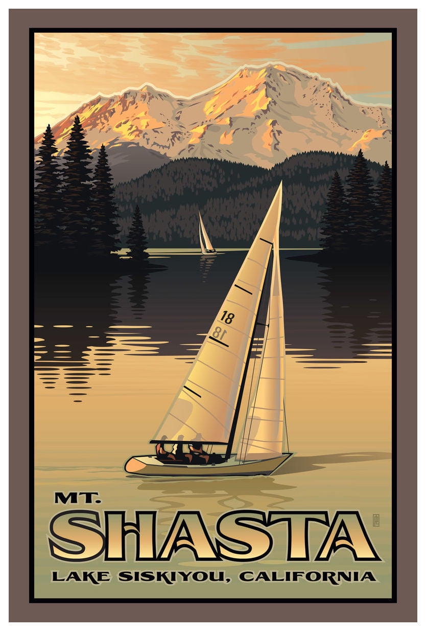Art print POSTER Mt Shasta