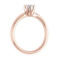 thumbnail image 2 of 1/4 Carat 6-Prong Set Diamond Solitaire Engagement Ring Band in 10K Rose Gold - IGI Certified (Ring Size 7), 2 of 7