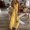 Yellow, variant on QUNYINEY Sleeveless Summer Dresses for Women Casual Floral A-Line Dress Slip Flowy V Neck Maxi Sundress