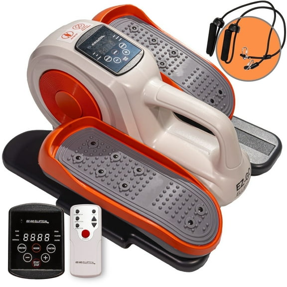 EZ-GO Under Desk Elliptical Bike, Silent Seated Exercise Machine for Home & Office