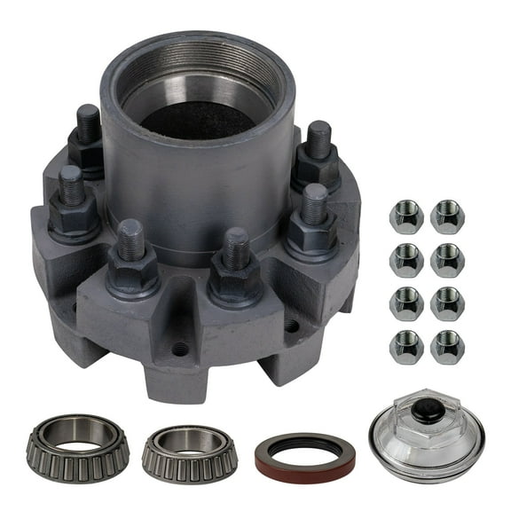 12k Trailer Axle Hub Assembly - 8 Lug - TK