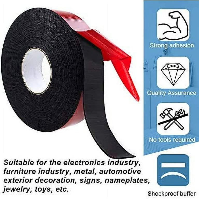 tooloflife Super Strong Double Sided Tape PE Sponge Mounting Tape  Waterproof Adhesive Foam Tape Roll for Phone, Battery, Electronic, Home  Appliance 