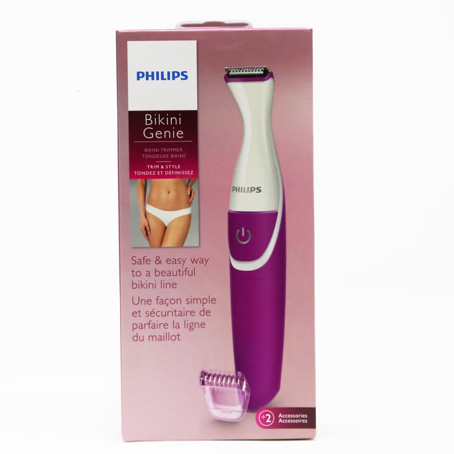 philips bikini perfect women's rechargeable electric trimmer
