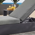 thumbnail image 2 of Tahoe Outdoor Patio Powder-Coated Aluminum Chaise Lounge Chair in Gray Charcoal, 2 of 10