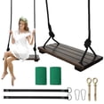 thumbnail image 2 of Columpio de madera Timcorr capacidad de carga 440 libras altura ajustable impermeable, 2 of 8