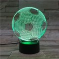 thumbnail image 2 of QualitChoice 3D Visual Soccer Night Lamp USB LED Touch Sensor Football Shaped Night Light Gift, 2 of 6