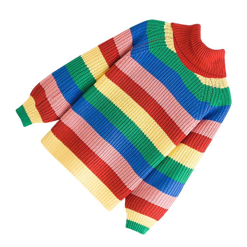 Jygee Sweater Turtleneck Rainbow 