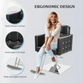 thumbnail image 6 of UBesGoo Hair Salon Chair Hydraulic Barber Chair for Home Barbershop Black, Braiding Chair for Hair Stylist Heavy Duty, Styling Hairdressing Beauty Spa Equipment, 6 of 8