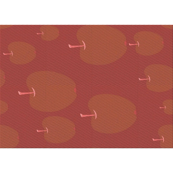 Ahgly Company Indoor Rectangle Patterned Love Red Area Rugs, 8' x 10'