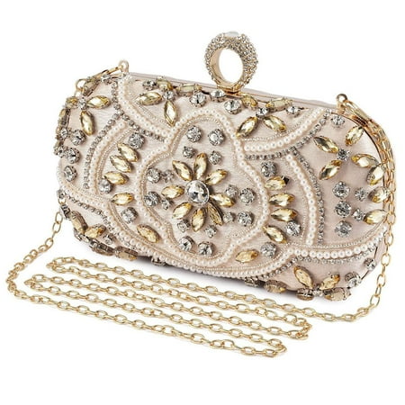Diamond-studded ladies banquet evening bag