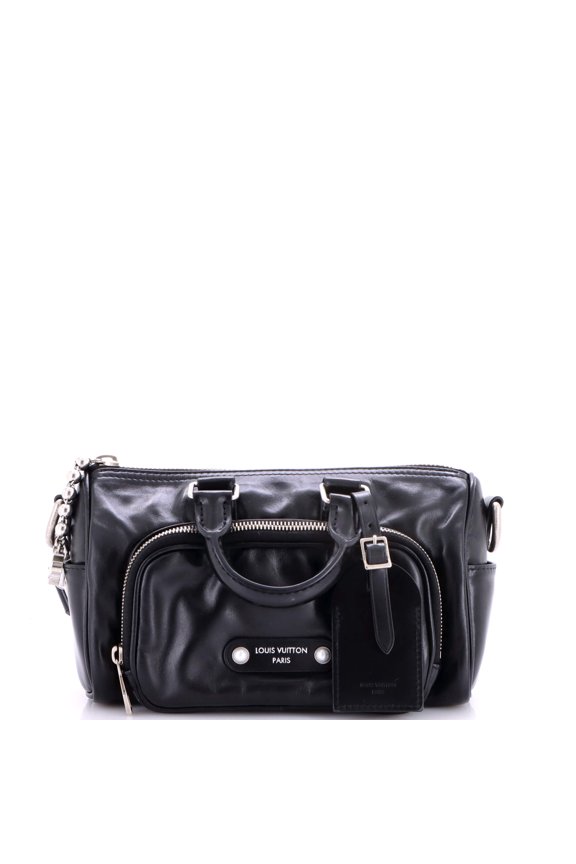 Pre-Owned Keepall Cargo Bandouliere Bag Calfskin with Monogram Leather 25 By Rebag
