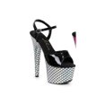 thumbnail image 2 of Ellie Shoes E-709-Marina 7 Womens Stiletto With Platform 7 / Silver, 2 of 3
