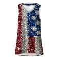 thumbnail image 3 of Hvot&aat Women Summer Independence Day Printed Vest Casual V-neck Sleeveless Top Loose Beach Vacation Pullover, 3 of 3