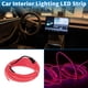 thumbnail image 3 of Cuerda de luz LED EL de 3 metros Unique Bargains, tira de luz brillante para decoración de automóviles, caja de batería (3V) rosa, 3 of 7