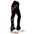 thumbnail image 1 of Ice Skating Pants with "Neon Spiral Hearts" Rhinestuds Design, 1 of 2