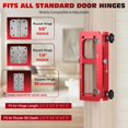 thumbnail image 2 of Plantilla ajustable para bisagras de puerta Gohelper de aluminio, 2,5"-5", 2 of 6
