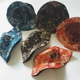 thumbnail image 3 of Fashion Hip Hop Sea Wave Print Outdoor Sun Protection Reversible Bucket Hat Cap, 3 of 10