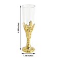 thumbnail image 2 of BalsaCircle 12 Clear Gold 4" Mini Champagne Flutes Party Favor Gift Holders, 2 of 8
