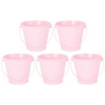 thumbnail image 4 of HAMPPLIES 5Pcs Pink Tinplate Flower Bucket for Wedding Florist Buckets, 4 of 8