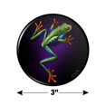 thumbnail image 3 of South American Tree Frog Neon Kitchen Refrigerator Locker Button Magnet, 3 of 6