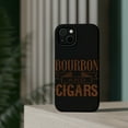 thumbnail image 4 of DistinctInk Tough Case for Apple iPhone 14 PLUS (6.7" Screen), Compatible with MagSafe Charging - Bourbon and Cigars, 4 of 6