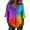 Sky Blue, variant on Stralyhd 3/4 Length Sleeve Womens Tops 2026 Summer Business V Neck Henley Blouses Vacation Button Down Tops Office Tie Dye Shirts Blue S