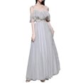 thumbnail image 1 of VALINK Robe Gris Demoiselle d'Honneur Été Fée Tempérament Longue Section Mince Soeur Groupe Robe de Soirée Jupe Femelle, 1 of 7