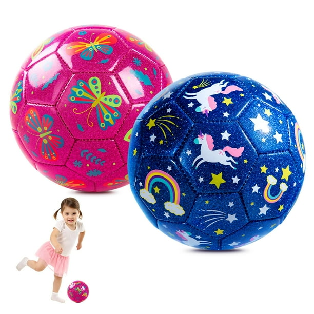 Balón de Fútbol INPODAK Talla 2 para Niños de 1 a 3 Años con Bomba y Bolsa 2 piezas