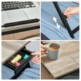 thumbnail image 5 of SONGMICS Bureau d'Ordinateur Portable pour Lit Ou Sofa avec Dessus Inclinable Réglable, Greige ULLD105W01, 5 of 5