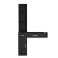 thumbnail image 2 of Zimtown Wall Mount Salon Lockable Storage Cabinet Hair Station Drawer Furniture Black, 2 of 10
