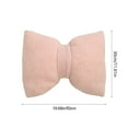 thumbnail image 3 of Bow Shaped Decorative Lumbar Pillow, Linen Sofa Cushion Support Pillow, Detachable Washable Accent Pillow for Couch Office Chair Mothers Day Home Decor Gift, 3 of 6